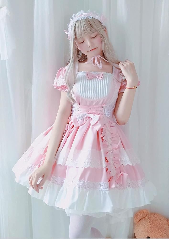 Amazon.co.jp: [SUNNYSTEP] メイド 服 コスプレ ワンピース 長袖